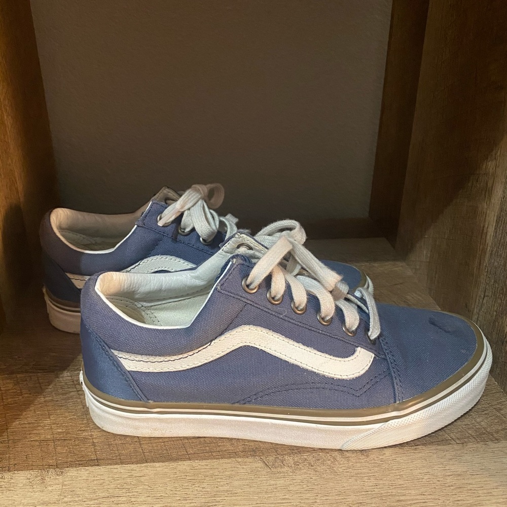 Navy blue vintage style vans